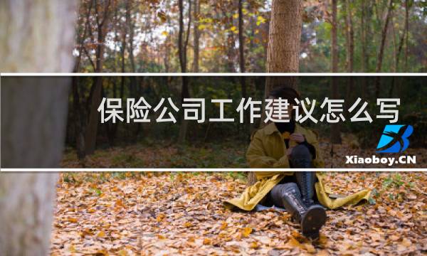 保险公司工作建议怎么写