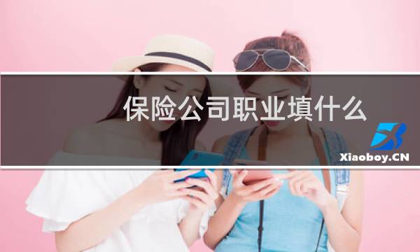 保险公司职业填什么