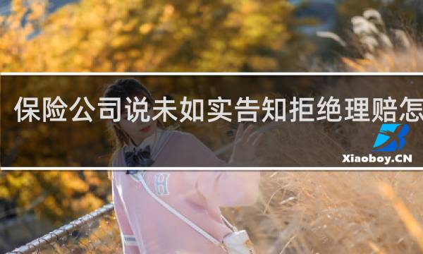 保险公司说未如实告知拒绝理赔怎么办