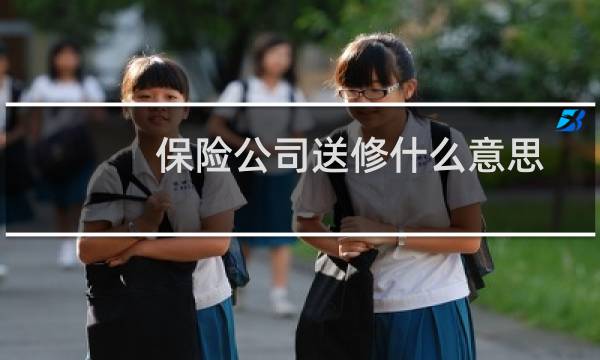 保险公司送修什么意思