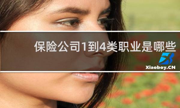 保险公司1到4类职业是哪些