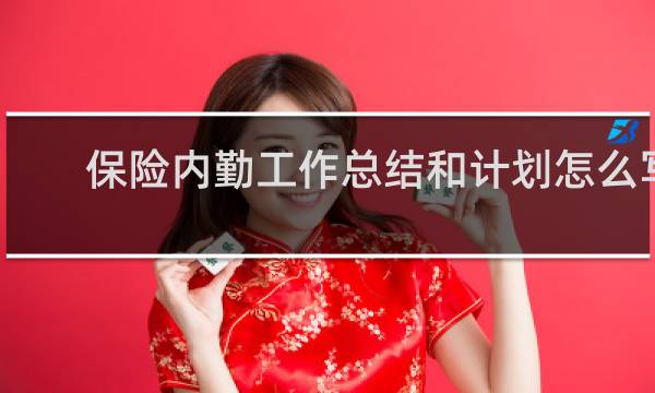 保险内勤工作总结和计划怎么写图片