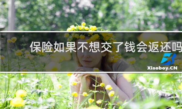 保险如果不想交了钱会返还吗图片