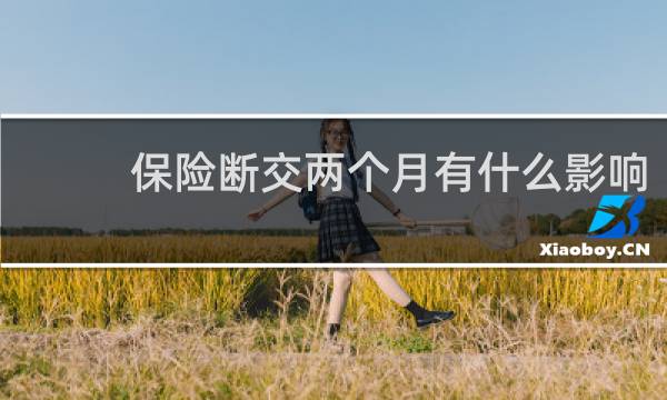保险断交两个月有什么影响