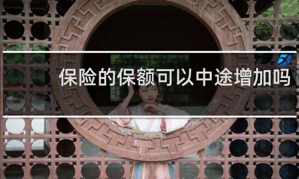 保险的保额可以中途增加吗
