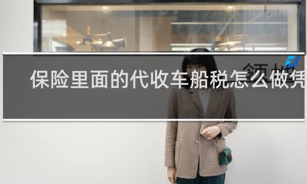 保险里面的代收车船税怎么做凭证