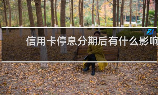 信用卡停息分期后有什么影响