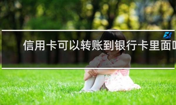 信用卡可以转账到银行卡里面吗