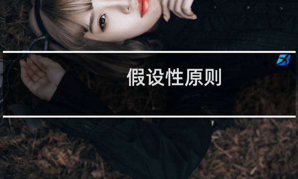 假设性原则 假设性原则什么梗
