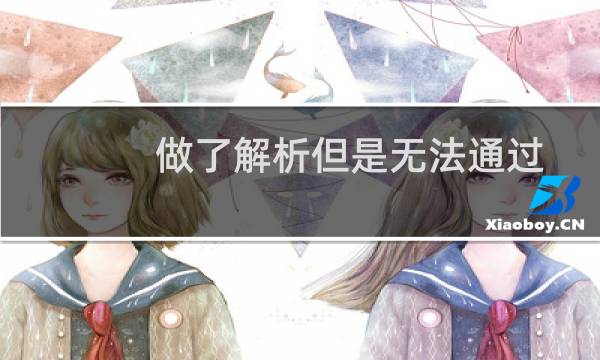 做了解析但是无法通过域名访问