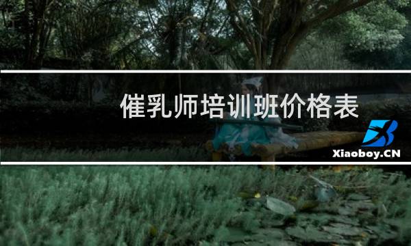 催乳师培训班价格表（催乳师培训多少钱）