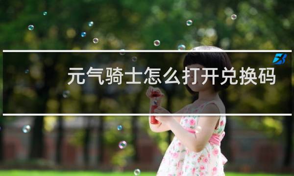 元气骑士怎么打开兑换码界面