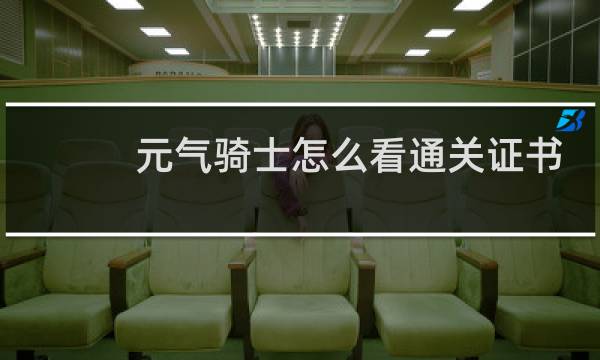 元气骑士怎么看通关证书