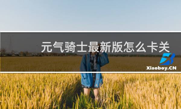 元气骑士最新版怎么卡关机