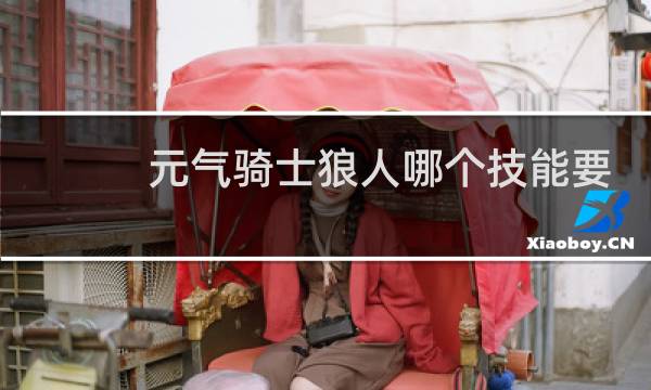 元气骑士狼人哪个技能要钱