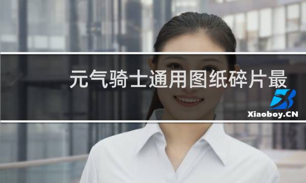 元气骑士通用图纸碎片最多存几个