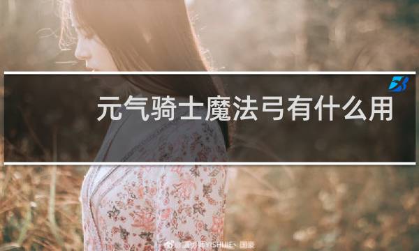 元气骑士魔法弓有什么用