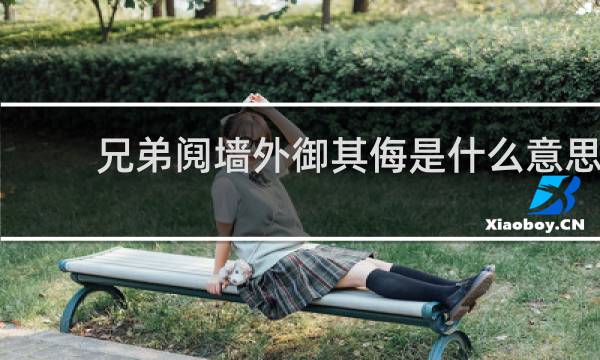 兄弟阋墙外御其侮是什么意思
