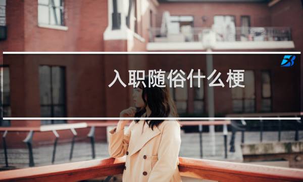 入职随俗什么梗？什么梗