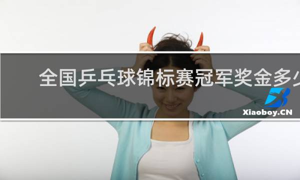 全国乒乓球锦标赛冠军奖金多少
