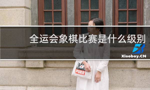 全运会象棋比赛是什么级别