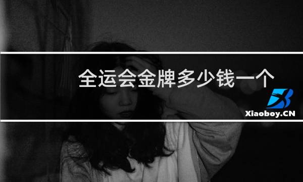 全运会金牌多少钱一个