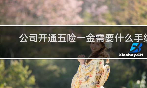 公司开通五险一金需要什么手续图片