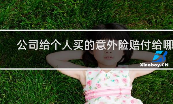 公司给个人买的意外险赔付给哪个