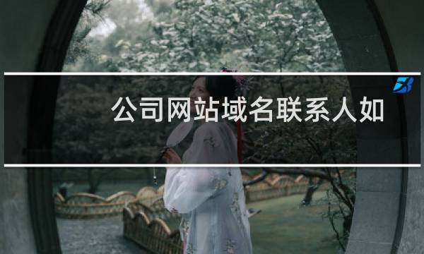公司网站域名联系人如何变更？