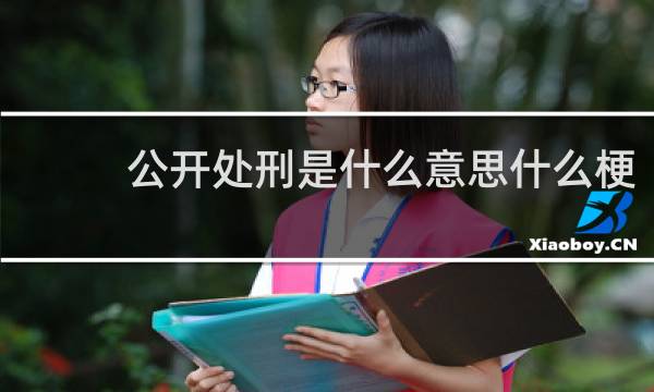 公开处刑是什么意思什么梗