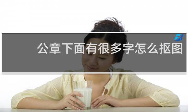 公章下面有很多字怎么抠图