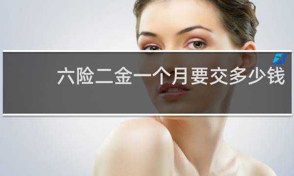 六险二金一个月要交多少钱