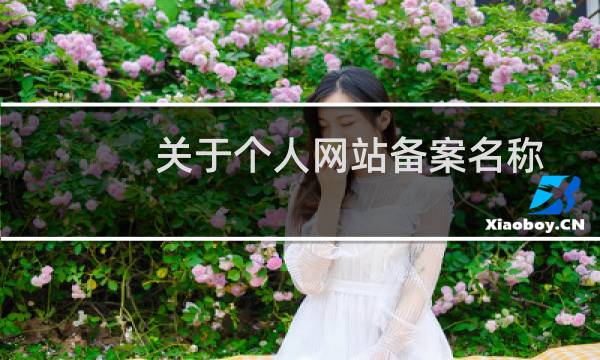 关于个人网站备案名称-备案平台