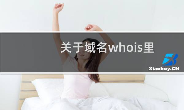 关于域名whois里的邮箱地址的一个建设性的意见