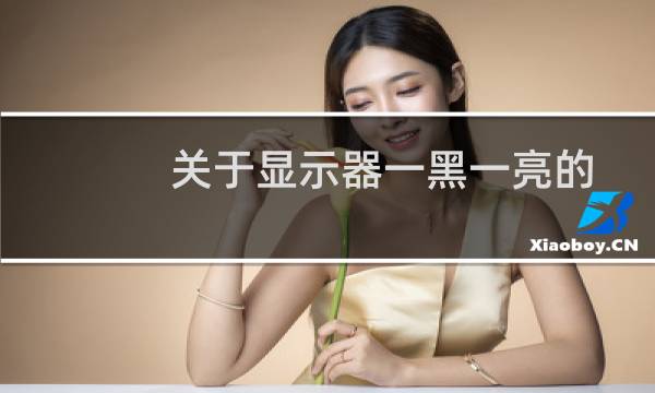关于显示器一黑一亮的故障处理