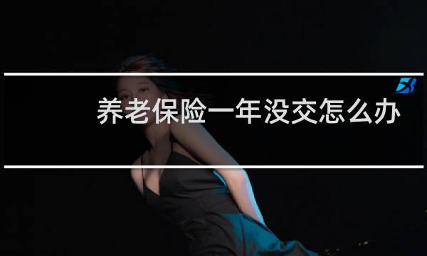养老保险一年没交怎么办图片