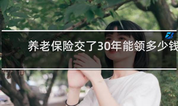 养老保险交了30年能领多少钱图片