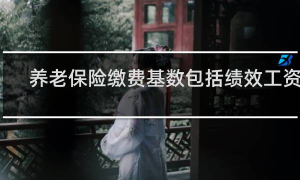 养老保险缴费基数包括绩效工资吗