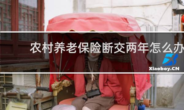 农村养老保险断交两年怎么办