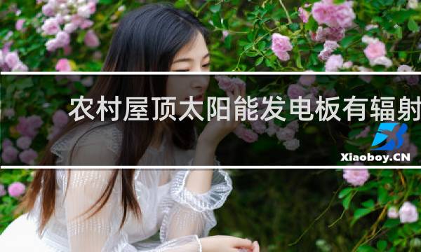 农村屋顶太阳能发电板有辐射吗图片