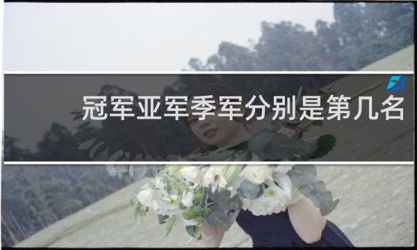 冠军亚军季军分别是第几名