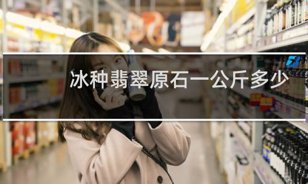 冰种翡翠原石一公斤多少钱