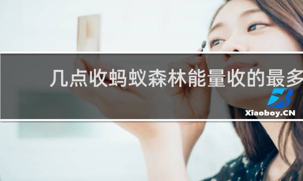 几点收蚂蚁森林能量收的最多