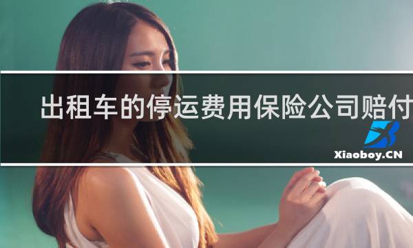 出租车的停运费用保险公司赔付吗