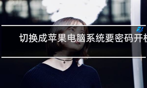 切换成苹果电脑系统要密码开机
