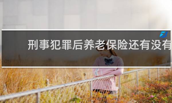 刑事犯罪后养老保险还有没有