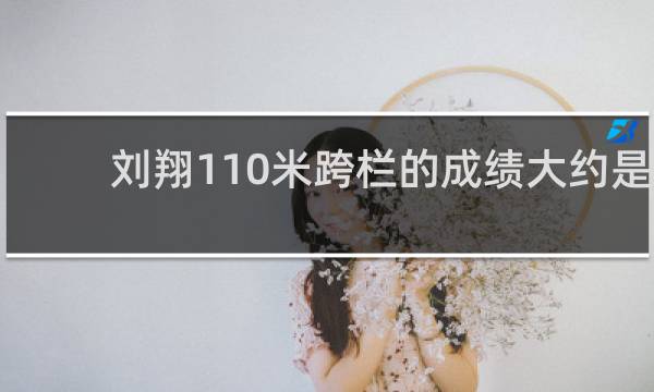 刘翔110米跨栏的成绩大约是13分还是秒