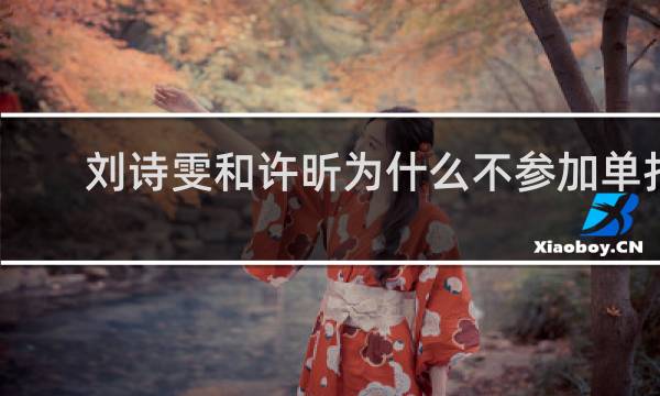 刘诗雯和许昕为什么不参加单打