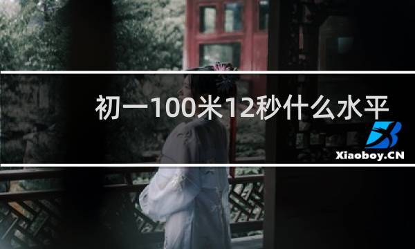 初一100米12秒什么水平