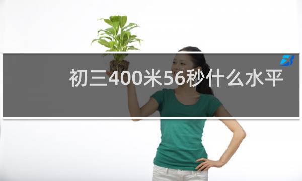 初三400米56秒什么水平